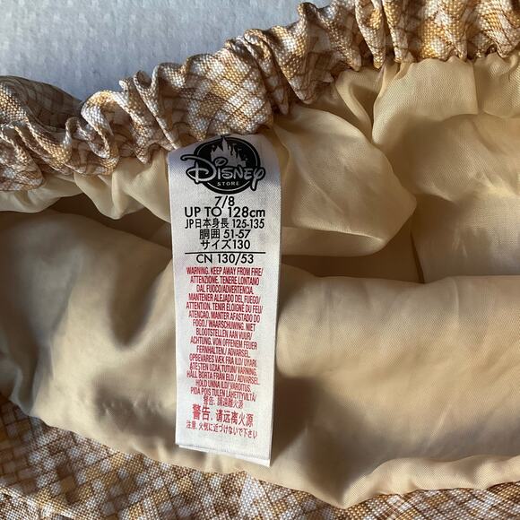 Disney Girl’s Moana Costume Knee-length Floral Skirt size 7/8, Natural Tan Beige - Picture 4 of 9